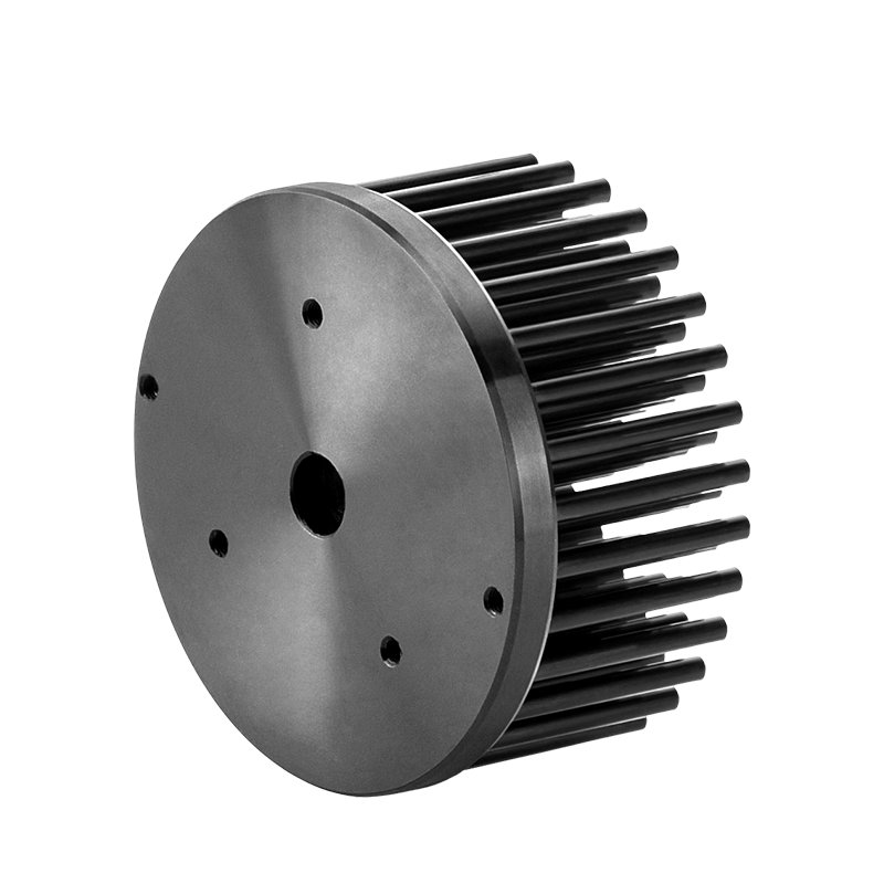 70mm Diameter 20W Black Anodizing Aluminium Round Led Passive Cooling Heat Sink Heatsink