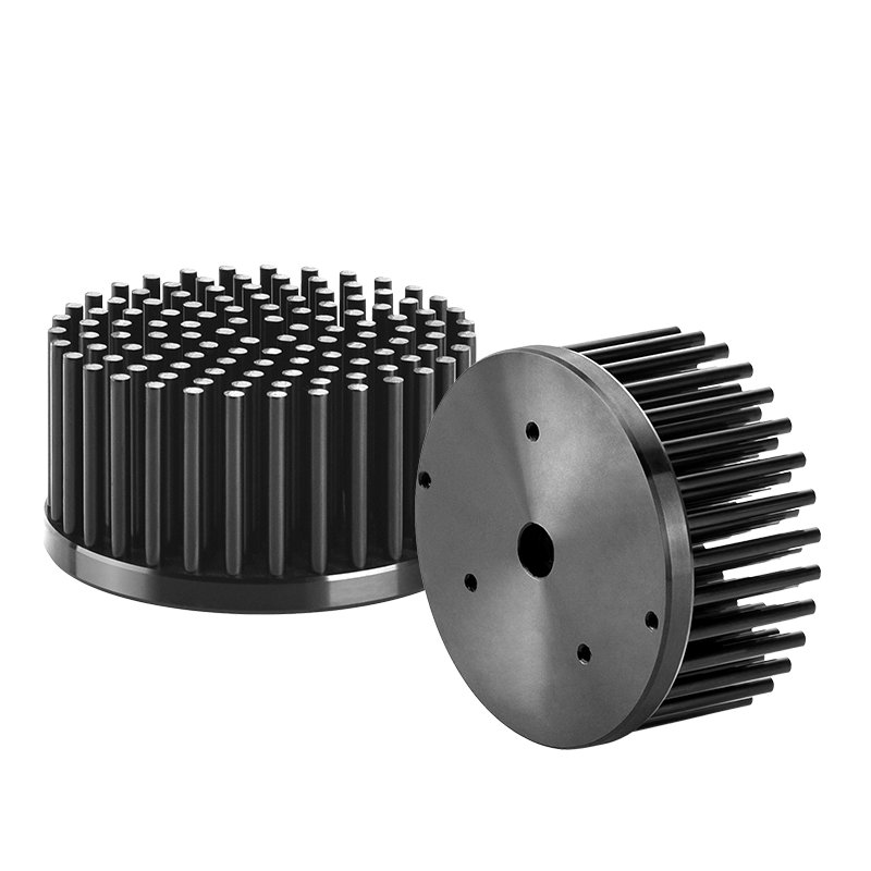 70mm Diameter 20W Black Anodizing Aluminium Round Led Passive Cooling Heat Sink Heatsink