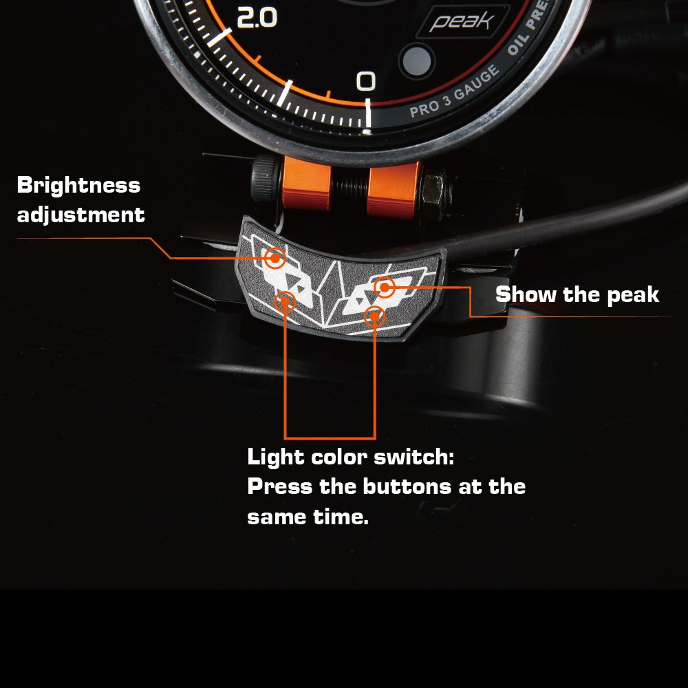 Aftermarket 60mm Water Temp Oil Temperature Racing Gauge with Temp Sensor