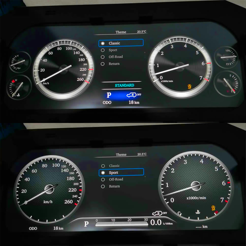 AUTO Hot-sale Auto Meter LCD Instrument Panel Intelligent LCD Instrument Speedometer Modification Suitable for Toyota PRADO