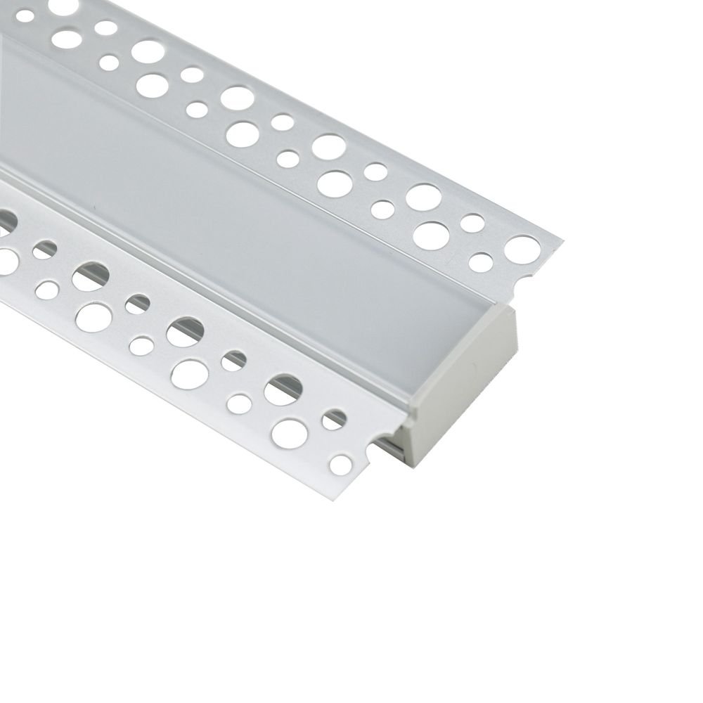 62mm * 14mm Recessed Aluminium LED Profile in Gypsum Plaster Architectural Ceiling for Dry Wall Indoor LED Linear Lighting