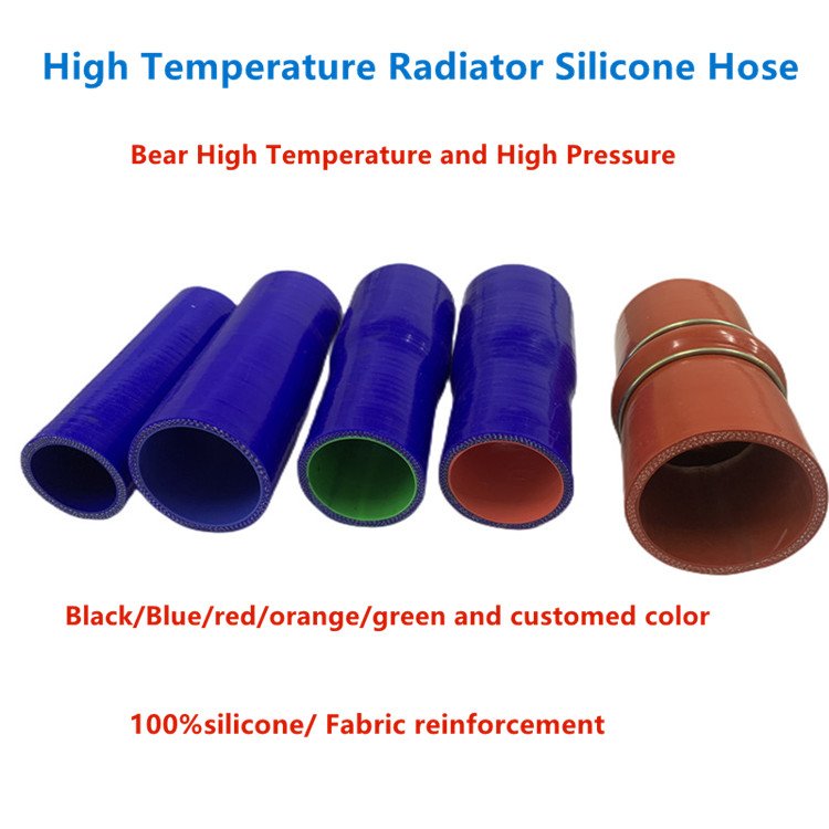 Customized Black Blue Red Automobile Heat Resistant 1 Meter Long Straight Radiator Tube Silicone Hose Pipe
