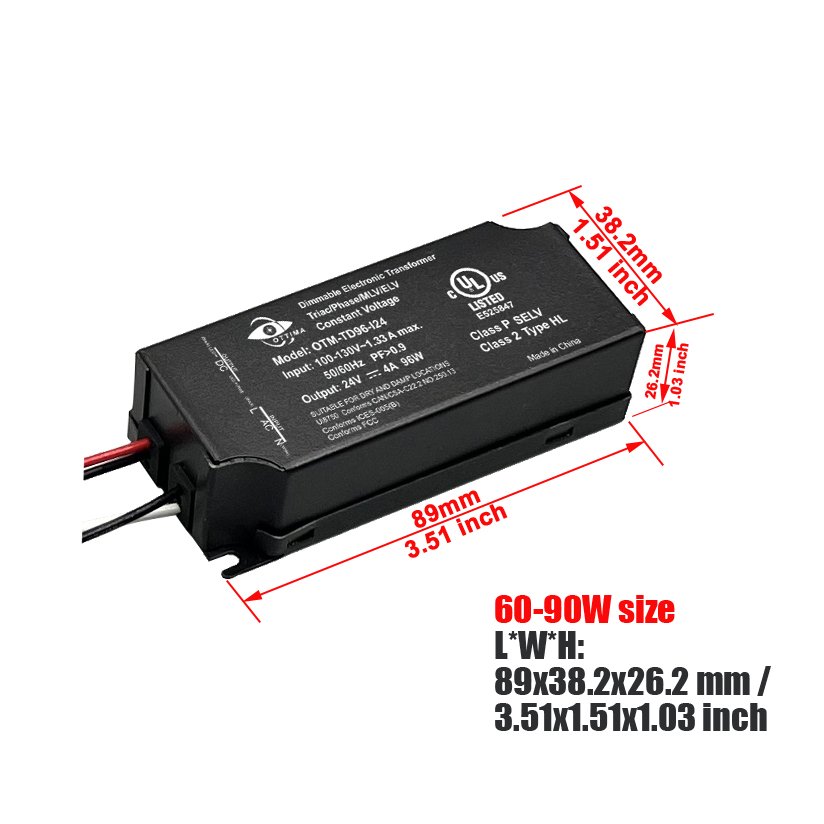 OTM-TD96-I24 UL ETL LED Switching Power Supply DC24V Mini 96W Led Transformers