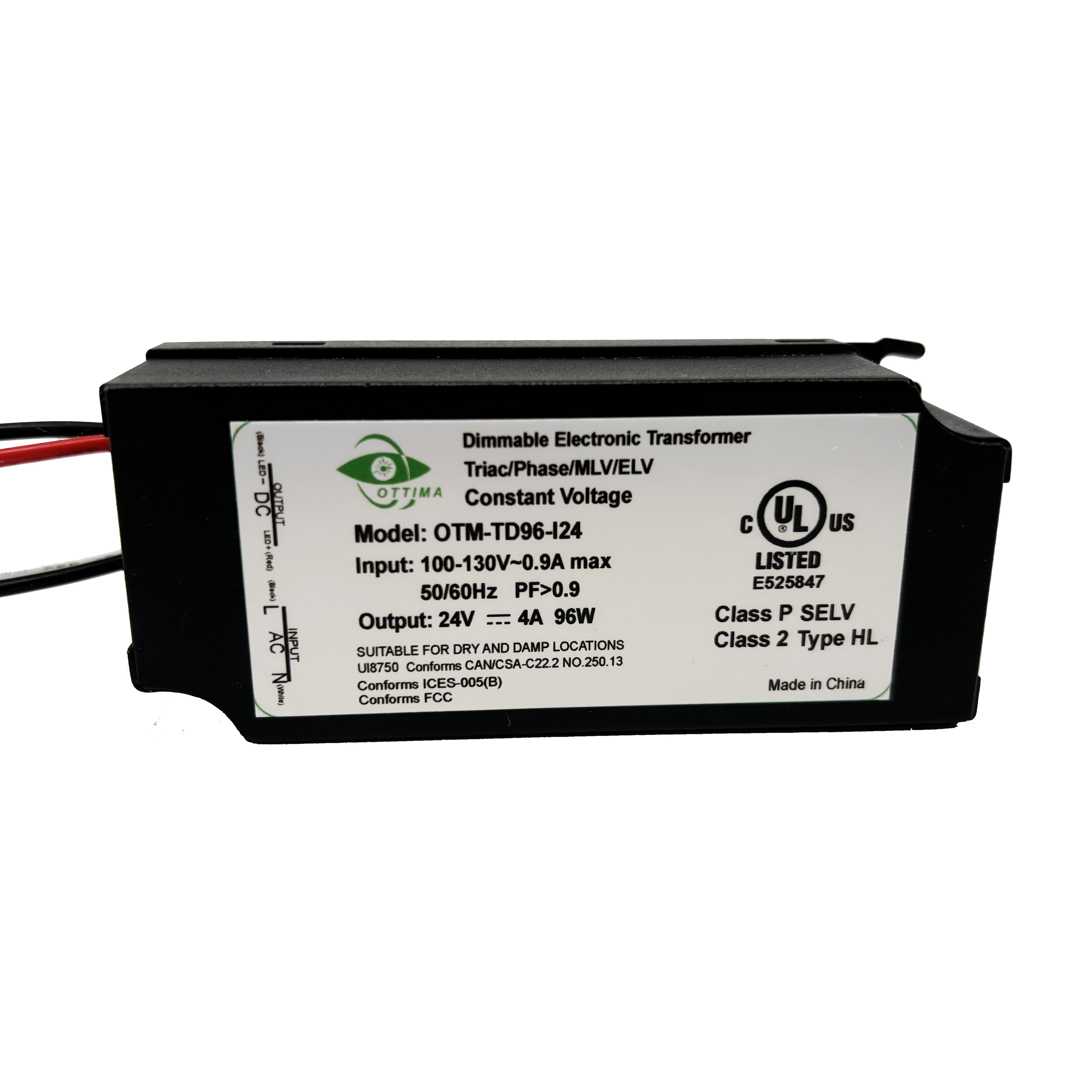 OTM-TD96-I24 UL ETL LED Switching Power Supply DC24V Mini 96W Led Transformers
