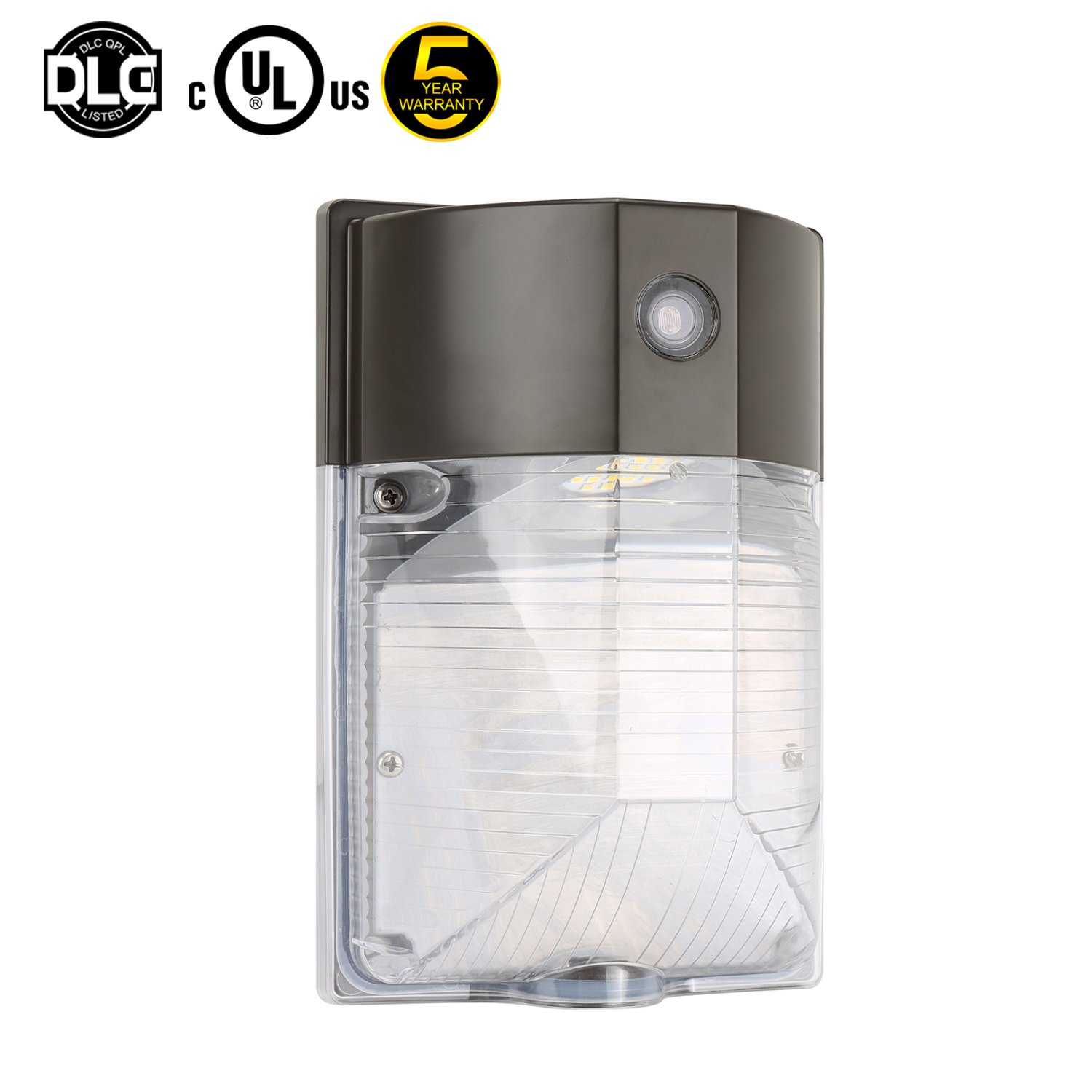 17W 25W LED Mini Wallpack With Photocell 2700 Lumens 5000K Daylight 120-277V Exterior Led Wall Pack Light with ETL UL DLC