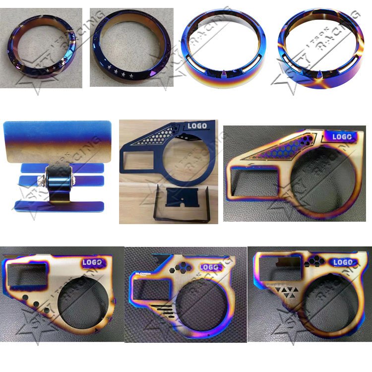60mm 67mm Universal JDM Car Dashboard Holdering Bracket Titanium Burnt Blue Gauge Cover Pod Mount Holder for Defi Auto Car Meter