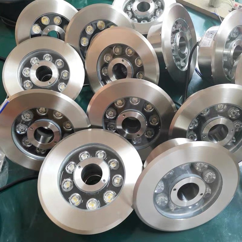 Wholesale RGB LED Fountain Light 6W 9W 18W 24W LED Circular Fountain Light DC 12V 24V IP68 Outdoor Underwater Light