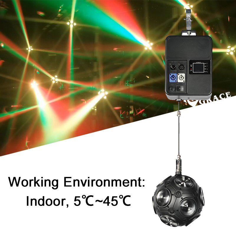 Igracelite 1 Lift + 1 Led Lifting Football Light Rgbw Disco Football With Dmx Lift Lights