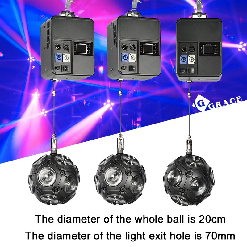 Igracelite 1 Lift + 1 Led Lifting Football Light Rgbw Disco Football With Dmx Lift Lights