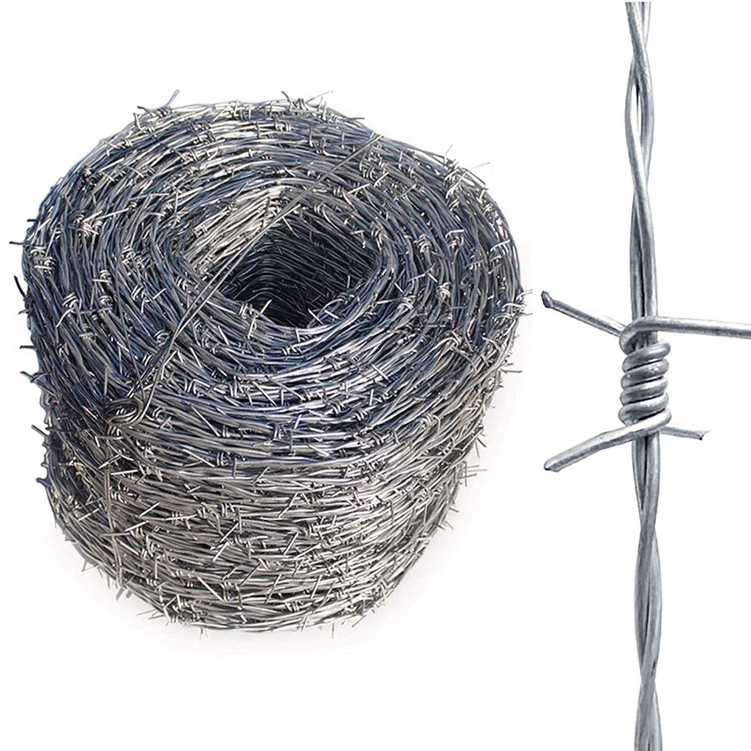 High Quality razor Barb Galvanized Wire Barbed Wire Fence 500m Barbed Wire
