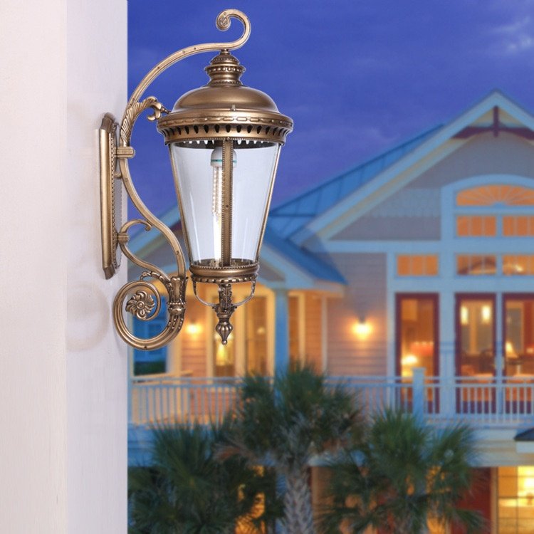 Luxury European Style LED Wall Lamp Villa Corridor Exterior Wall Garden Lamp E27 Retro Lighting Fixture Wholesale