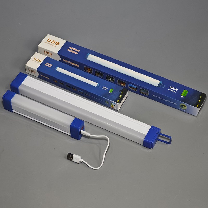 Led Light Tube T5 Usb Rechargeable Magnetic Portable Emergency Camping Lamp Outdoor Night Market Light Handheld Recharge Tube