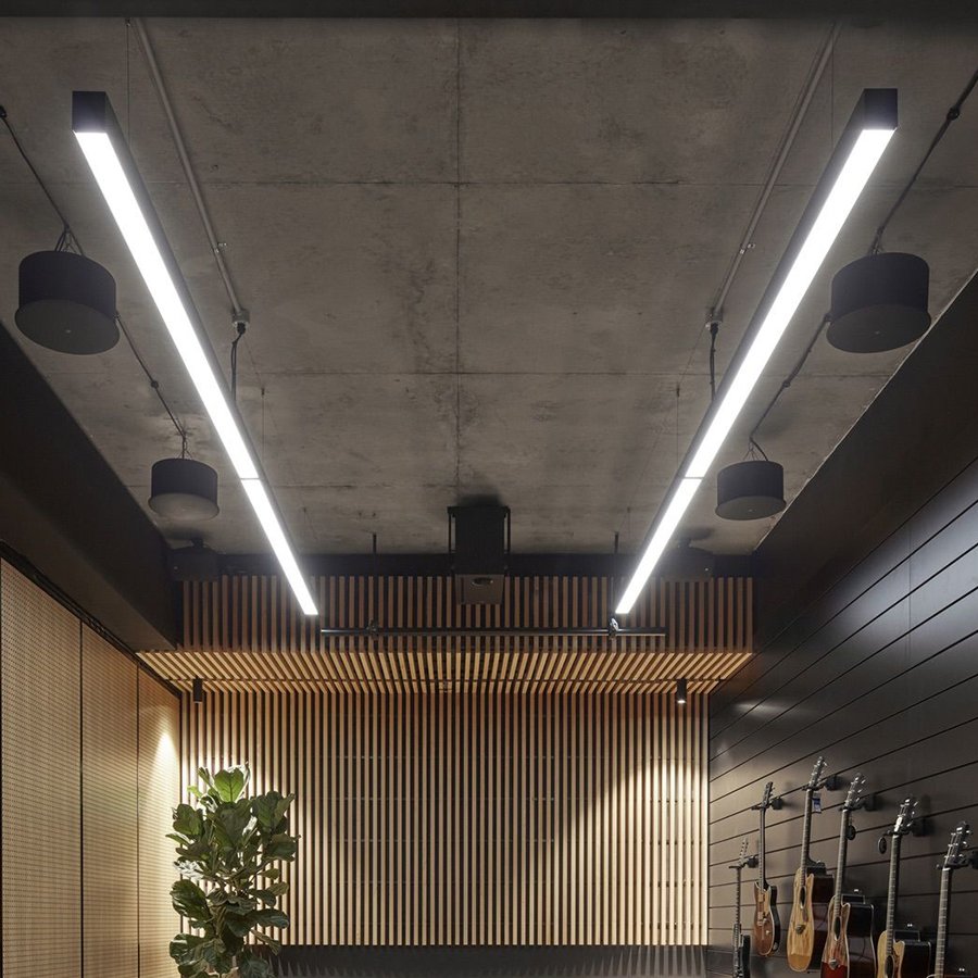 1.2m 30w LED Linear Light Suspended Profile LED Pendant Light Modern Style for Warehouse, Store, Office