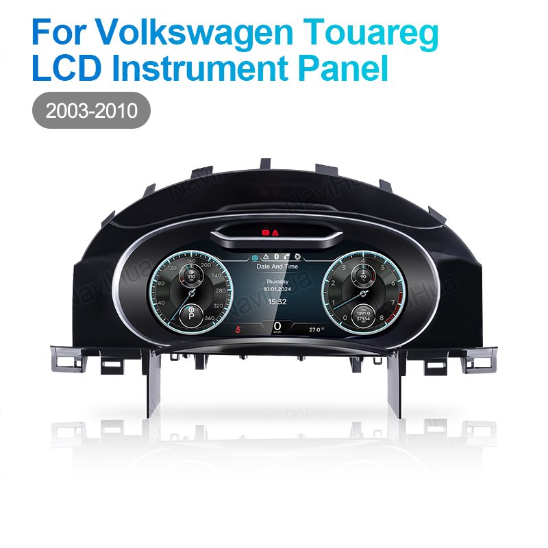 NaviHua 12.3" LCD Dashboard for VW Touareg 2003 2010 Car Digital Cluster Auto Speedometer Virtual Cockpit Monitor New Upgrade