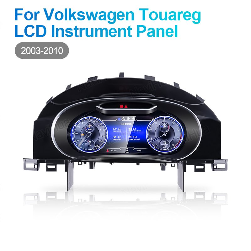NaviHua 12.3" LCD Dashboard for VW Touareg 2003 2010 Car Digital Cluster Auto Speedometer Virtual Cockpit Monitor New Upgrade