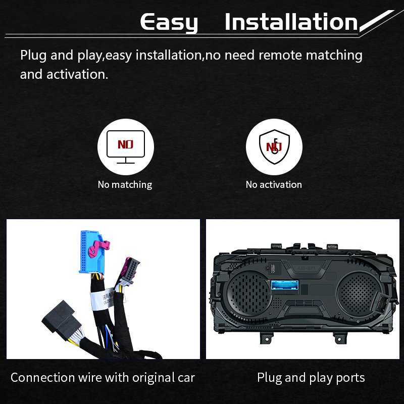 12.3 Inch New Car Auto Meter for Golf 7 Digital Instrument Cluster