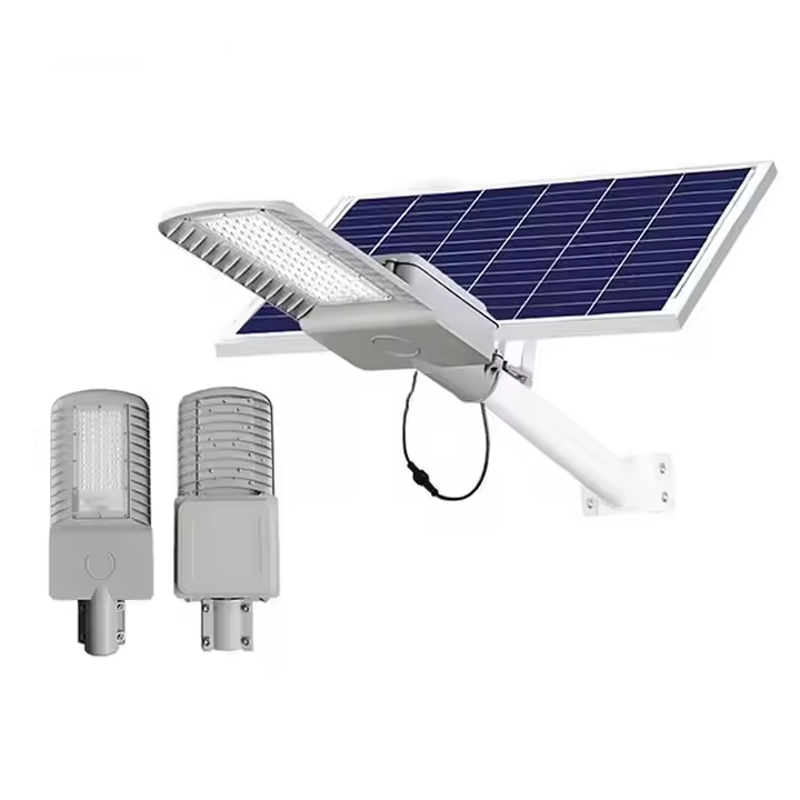 Aluminum Smart Street Light Energy With CCTV Camera Split Solar Street Light LED
