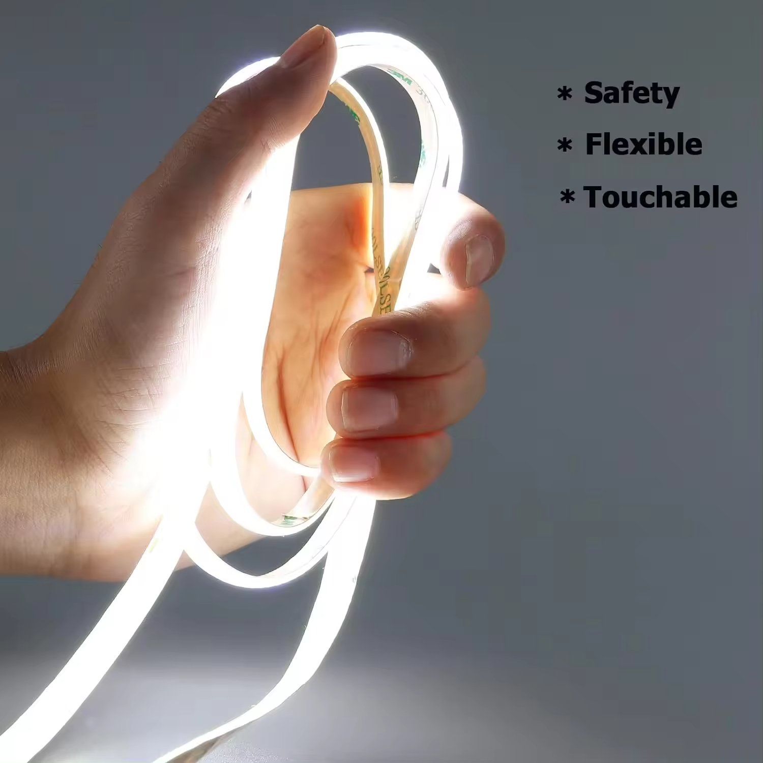 Customizable 100 Meter Light Strings With Cob Flexible Led Strip Light 12v for Home Decoration