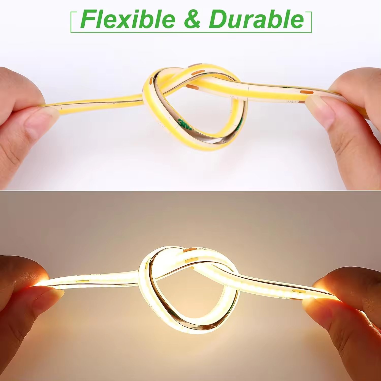 Customizable 100 Meter Light Strings With Cob Flexible Led Strip Light 12v for Home Decoration