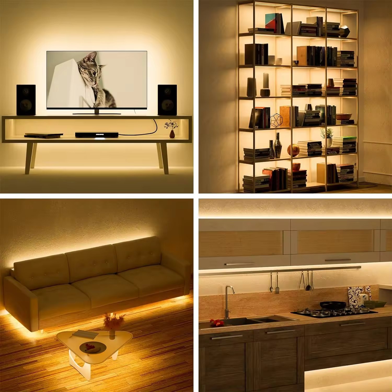 Customizable 100 Meter Light Strings With Cob Flexible Led Strip Light 12v for Home Decoration