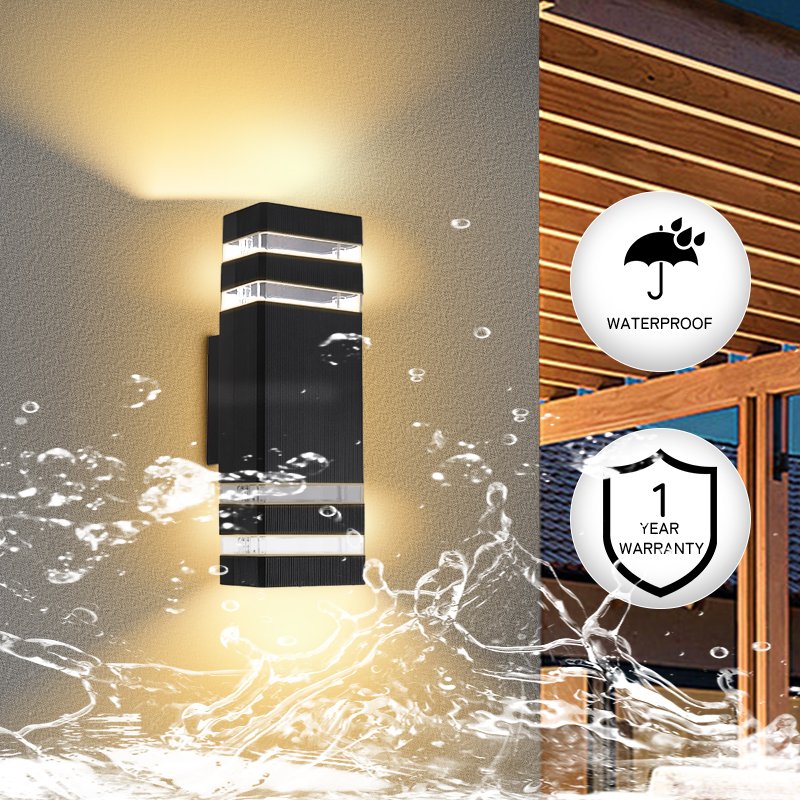 Double Circle Black Modern Doorway Waterproof Outdoor Wall Lamp for Home/Wall Light Interior Outdoor Wall Light/Wall Lamp