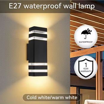 Double Circle Black Modern Doorway Waterproof Outdoor Wall Lamp for Home/Wall Light Interior Outdoor Wall Light/Wall Lamp