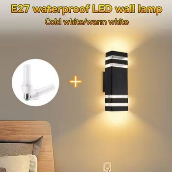 Double Circle Black Modern Doorway Waterproof Outdoor Wall Lamp for Home/Wall Light Interior Outdoor Wall Light/Wall Lamp