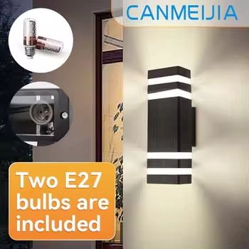 Double Circle Black Modern Doorway Waterproof Outdoor Wall Lamp for Home/Wall Light Interior Outdoor Wall Light/Wall Lamp
