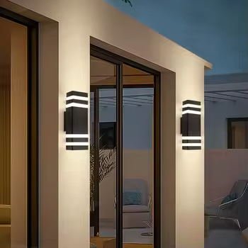 Double Circle Black Modern Doorway Waterproof Outdoor Wall Lamp for Home/Wall Light Interior Outdoor Wall Light/Wall Lamp