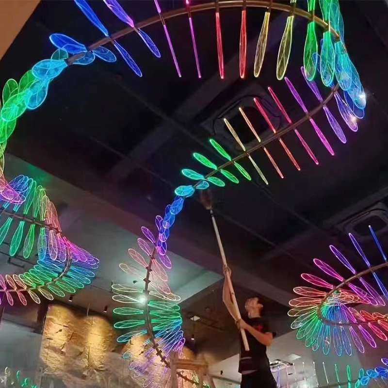 Factory Direct Sale Commercial Space Modern Project Custom Hotel Ktv Sales Department Foyer Led Chandelier