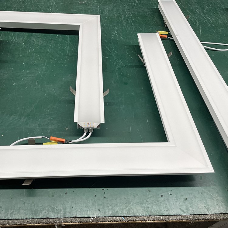 Linkable Aluminum Flush Mount LED Linear Gypsum Ceiling Light Profile Linear Led Light in Ceiling