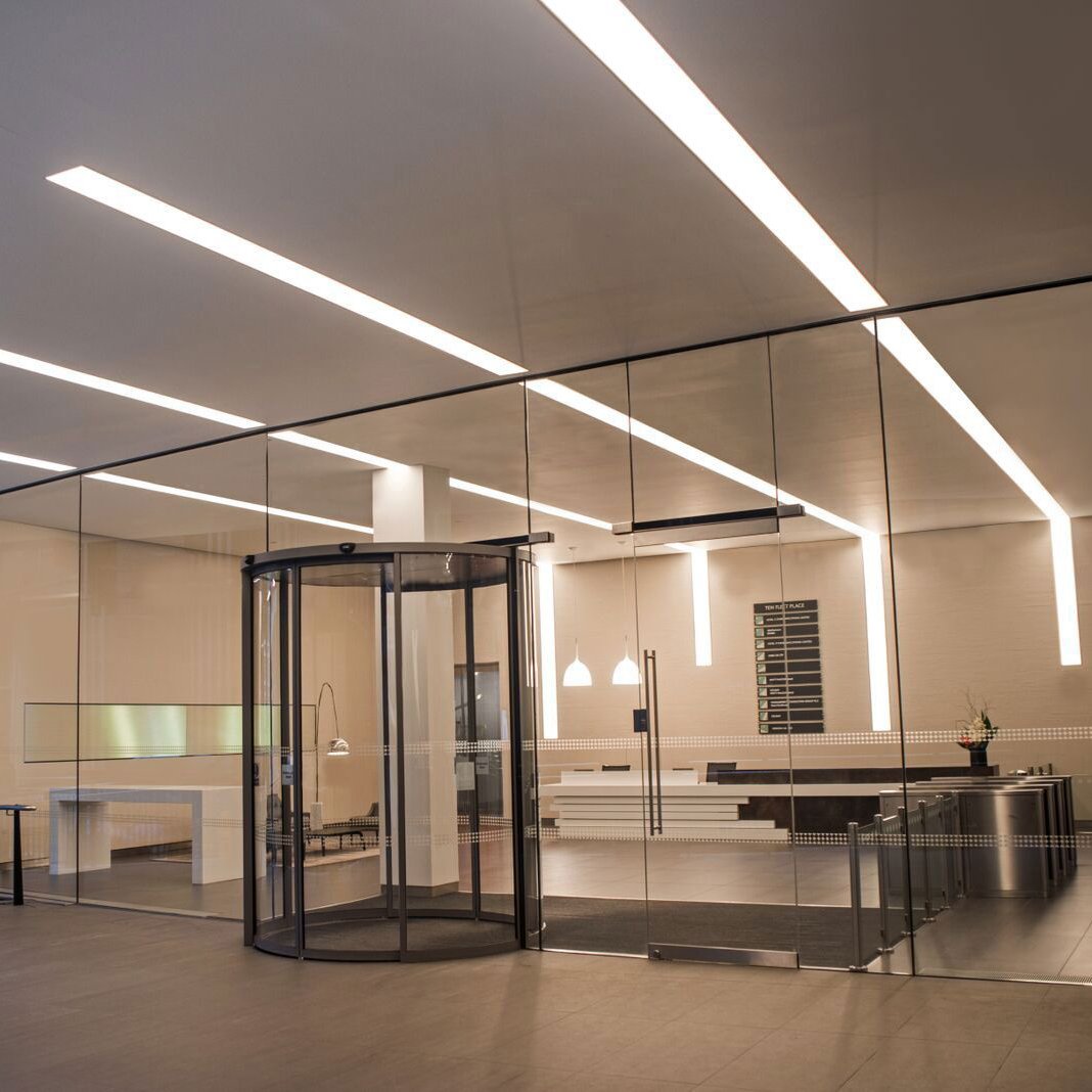 Linkable Aluminum Flush Mount LED Linear Gypsum Ceiling Light Profile Linear Led Light in Ceiling