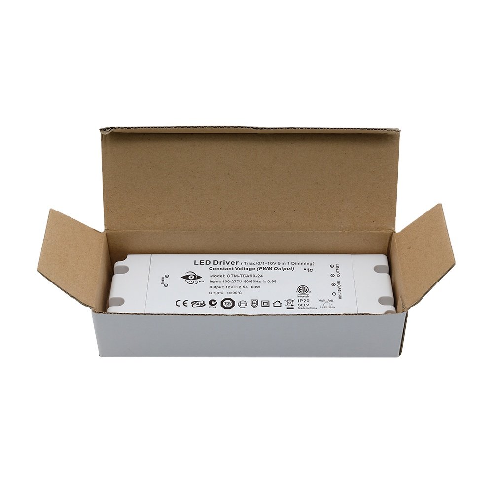 75W 12V 24V Triac Dimmable Constant Voltage Led Driver