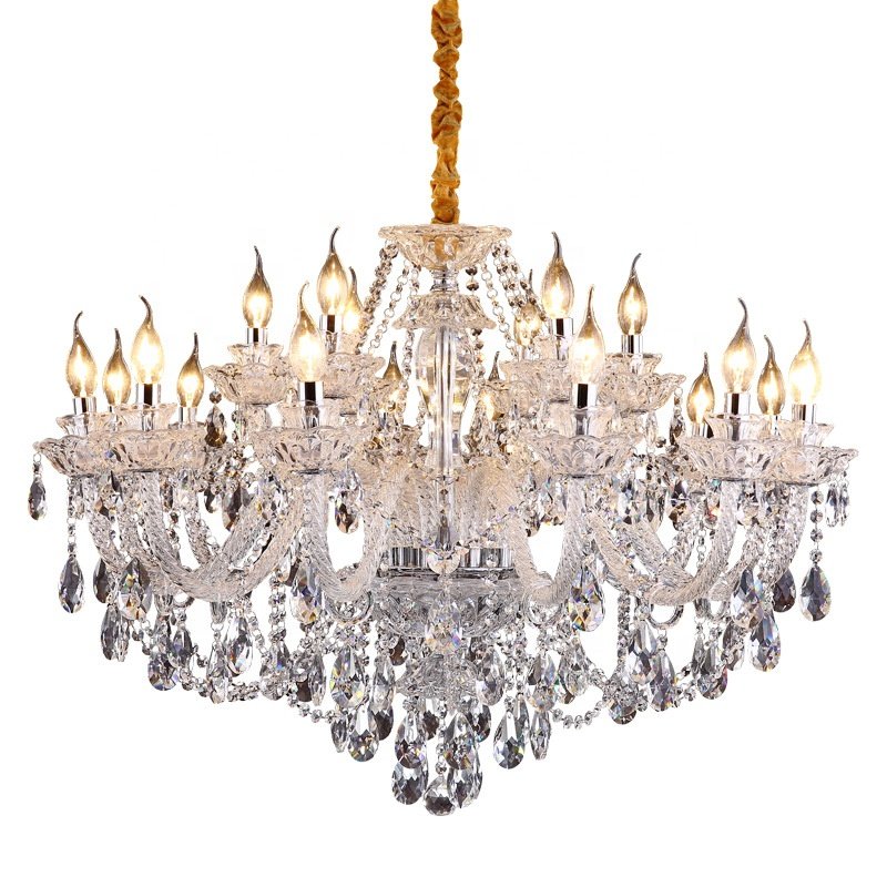 American Crystal Pendant Light Restaurant Living Room Bedroom Chandelier Ceiling Light Luxury Villa Hotel Hall Chandelier