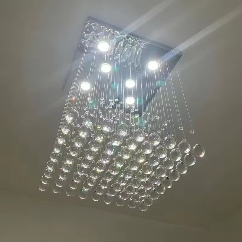Villa Duplex Hotel Design Light Modern Crystal Chandelier for Living Room