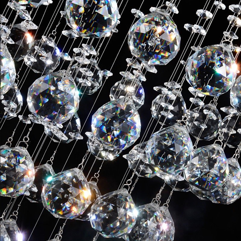 Villa Duplex Hotel Design Light Modern Crystal Chandelier for Living Room