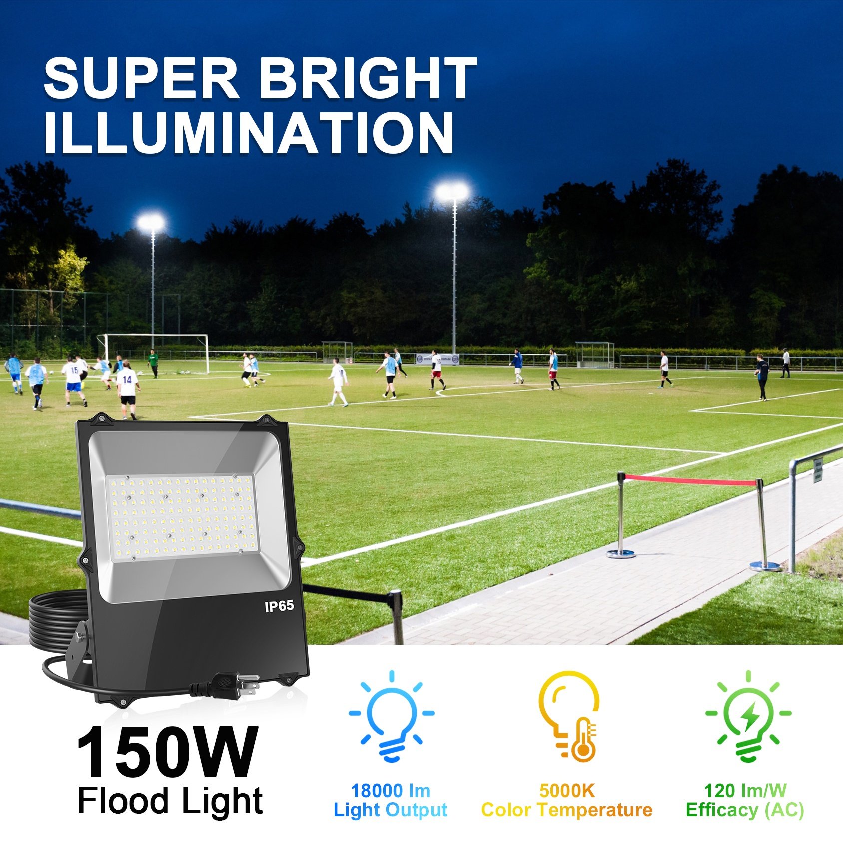 Led Floodlight Ip65 Outdoor Fixture ETL Listed 100w 200w 400w Led Flood Lights Led 150w Flood Light for Yard Garden Playground