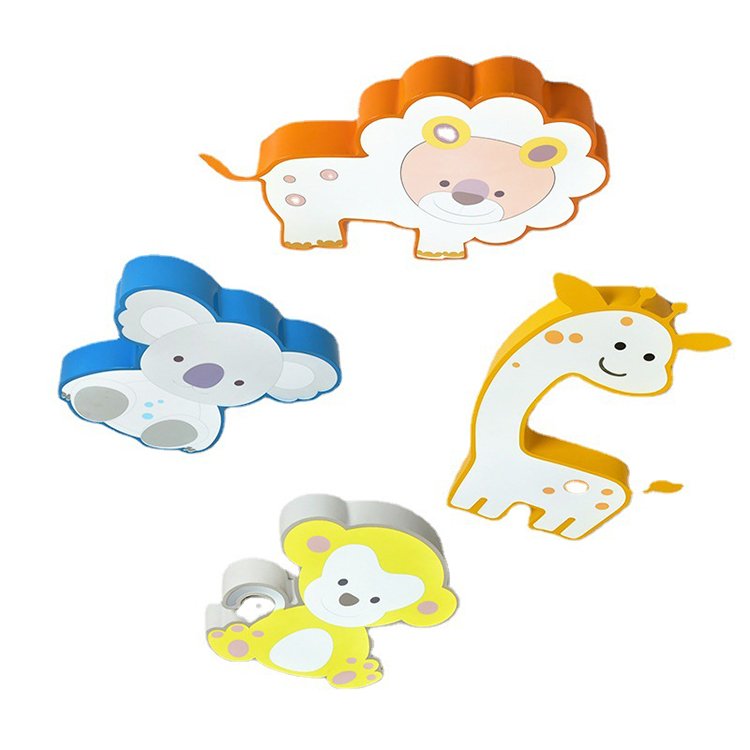 Children's Room Cartoon Ceiling Light LED Animal White Light Classroom Kindergarten Early Education Center Decorative Chandelier