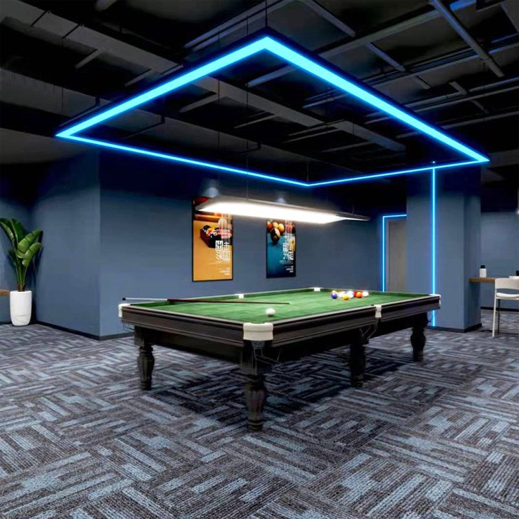 Modern Led Square Linear Lamp 3Cct Chandelier Aluminum Shadowless Billiard Table Lights Led Snooker Pool Linear Light