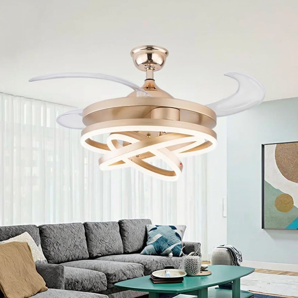 Ceiling Fan Traditional Remote Control 42 Inch Classic Modern Style Ceiling Fan Light