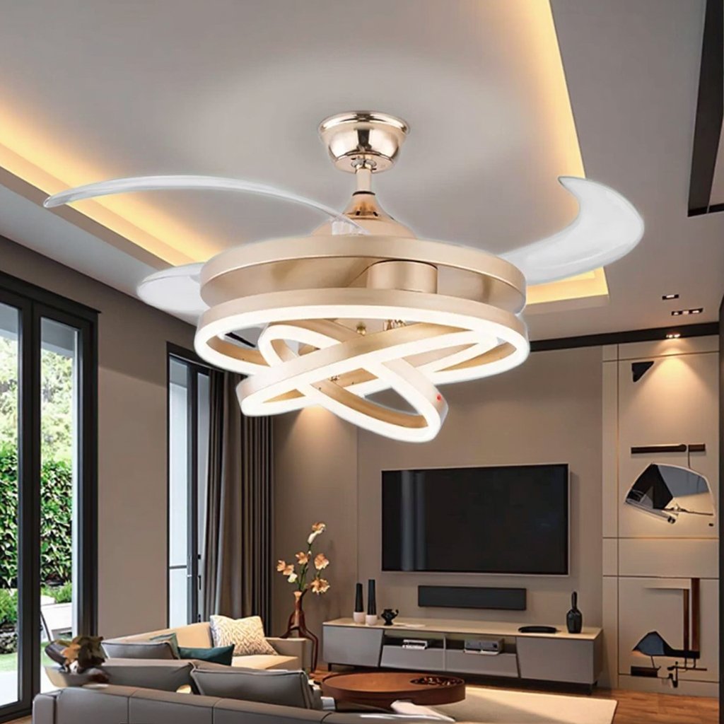 Ceiling Fan Traditional Remote Control 42 Inch Classic Modern Style Ceiling Fan Light