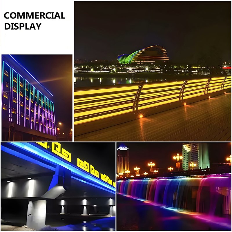 Factory Addressable RGBIC Smart Strip Lights 576LEDs 16Pixels/m Dynamic SPI Indoor Outdoor Use 12V 24V COB LED Strip Smart Light