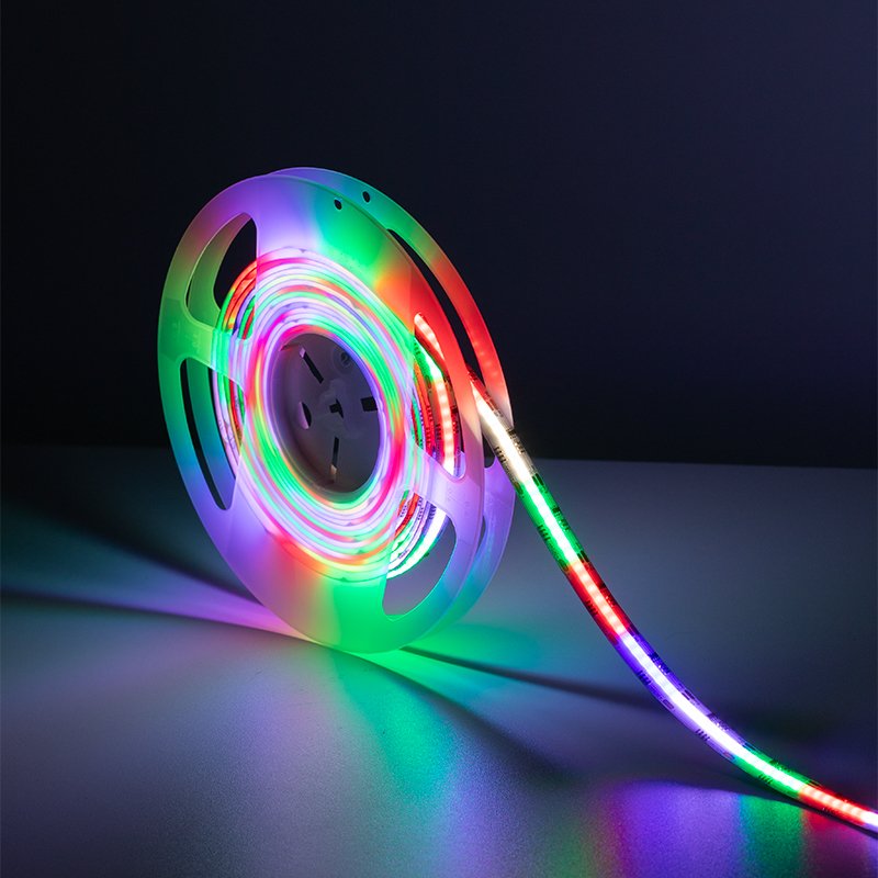 Factory Addressable RGBIC Smart Strip Lights 576LEDs 16Pixels/m Dynamic SPI Indoor Outdoor Use 12V 24V COB LED Strip Smart Light
