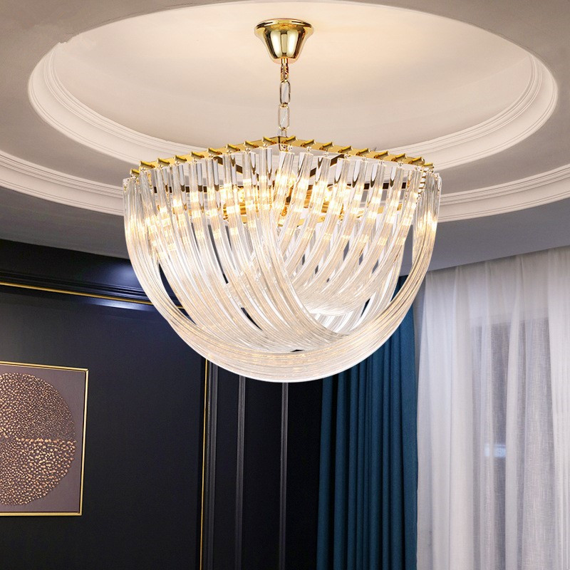 Indoor Decorations Living Room Pendant Lamp Hotel Glass Chandelier Lighting