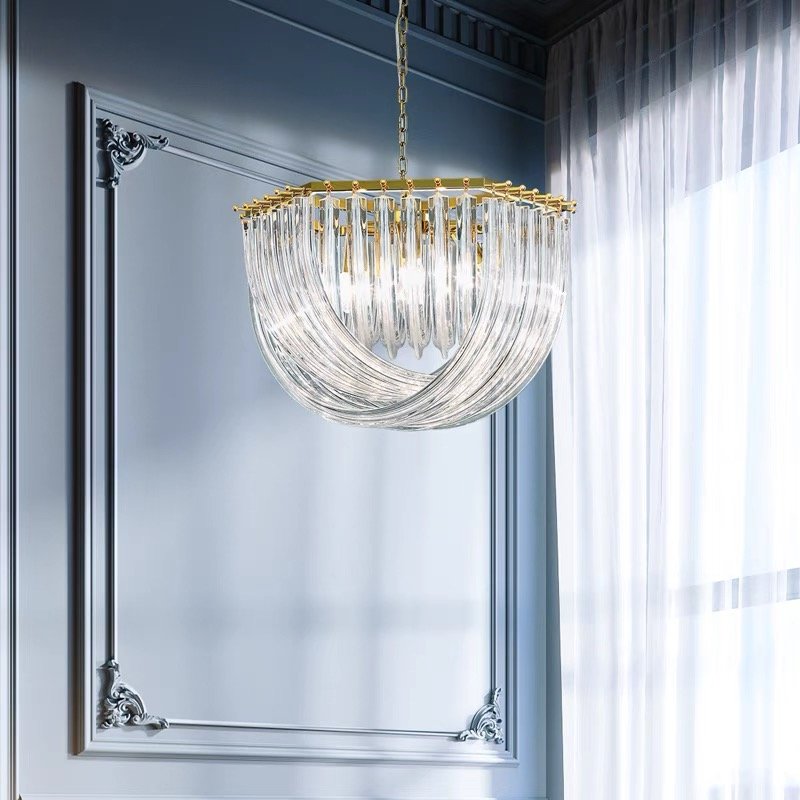 Indoor Decorations Living Room Pendant Lamp Hotel Glass Chandelier Lighting