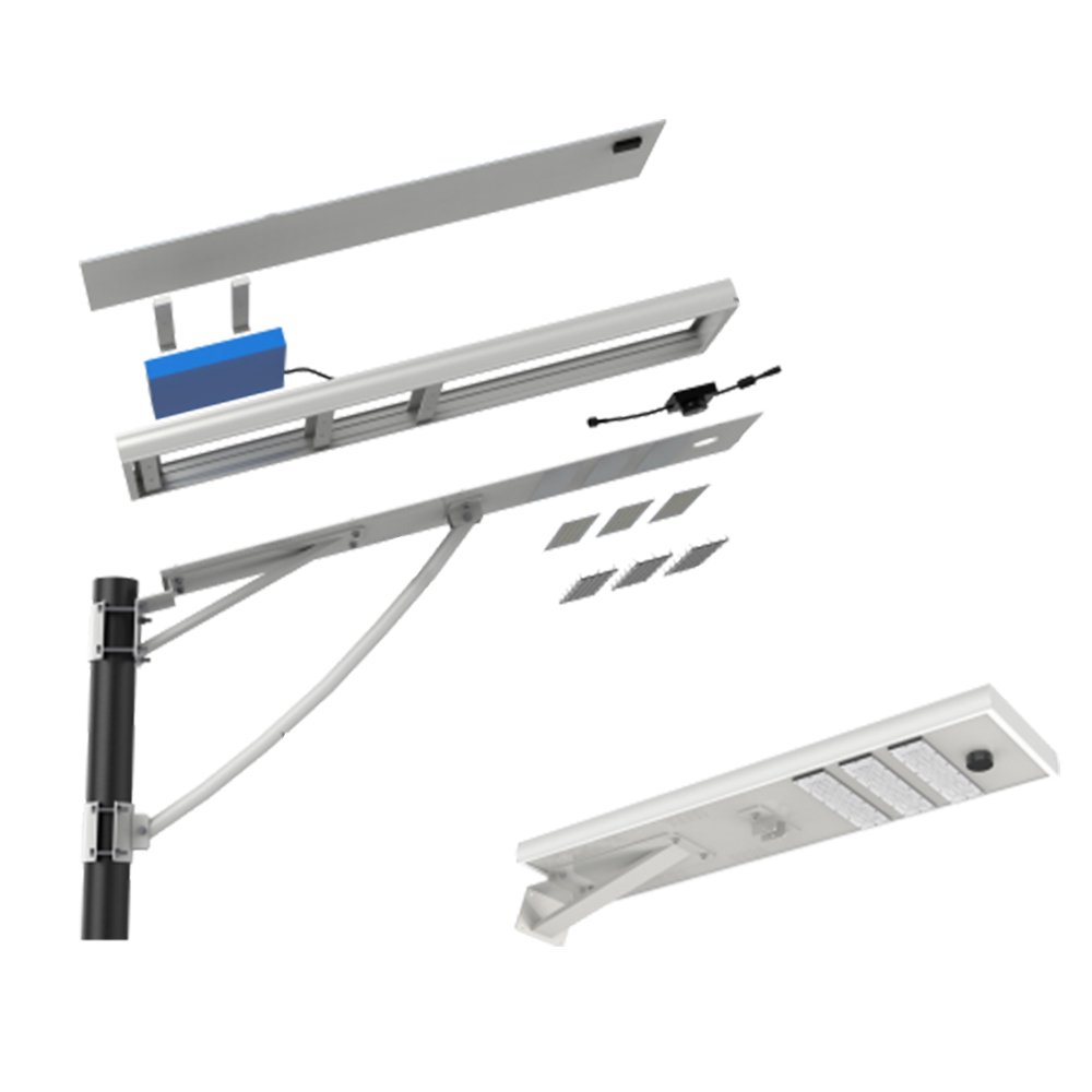 Manufacturer IP66 60w 80w 100w Sensor Remote Control Waterproof Outdoor Integrated All in One Led Solar Street Light