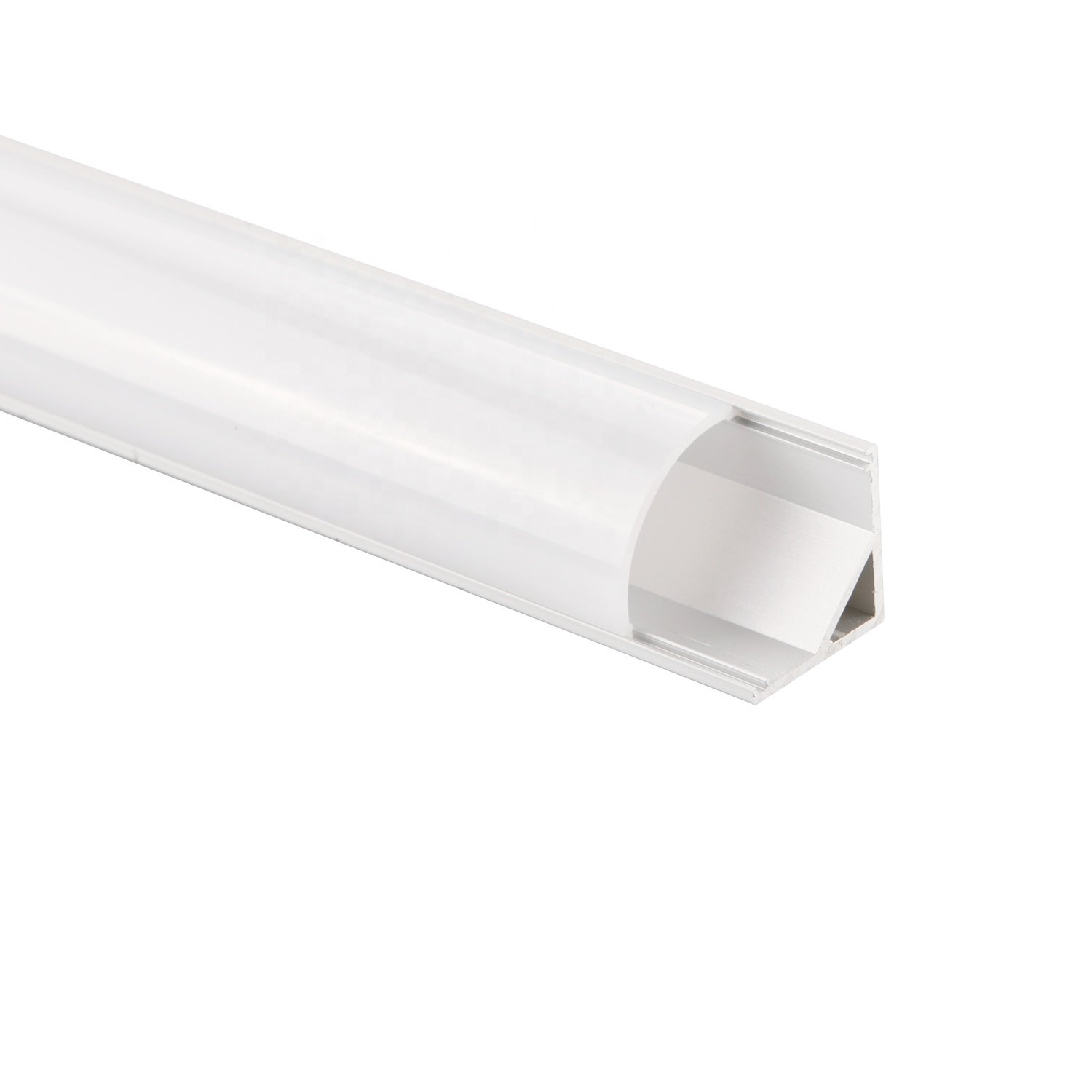 Corner Aluminium Extrusion Profile Led Strip Light Rail Plastic Cover 45 Degree Angle Aluminum Led Channel Drywall Led Profile
