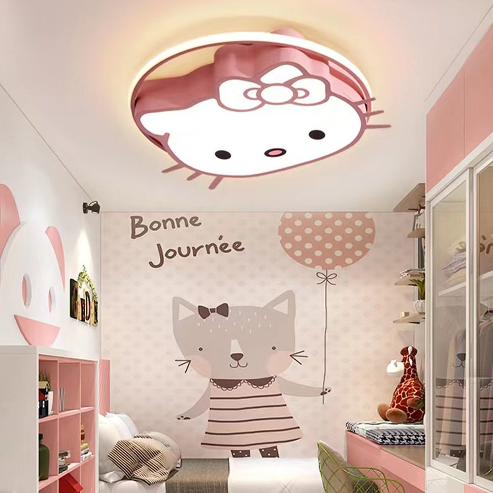 Children's Room Ceiling Light Full Spectrum Eye protection Three Color Stepless Dimming Bedroom Cartoon Custom Chandelier