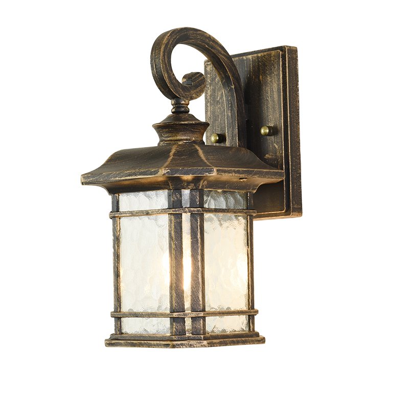 Exteriors Light Wall Aluminium Waterproof IP65 Anti-Rust Matte Bronze Front Porch Light with Glass Outdoor Wall Light