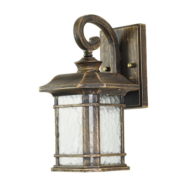 Exteriors Light Wall Aluminium Waterproof IP65 Anti-Rust Matte Bronze Front Porch Light with Glass Outdoor Wall Light